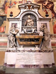 Galileo Galilei's tomb in Santa Croce Church