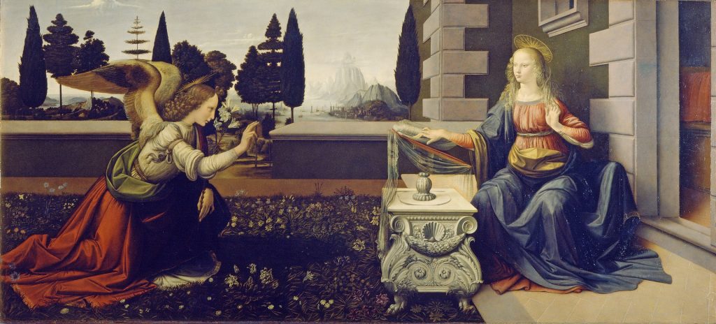 Uffizi Gallery Private Tour. Leonardo da Vinci Annunciation